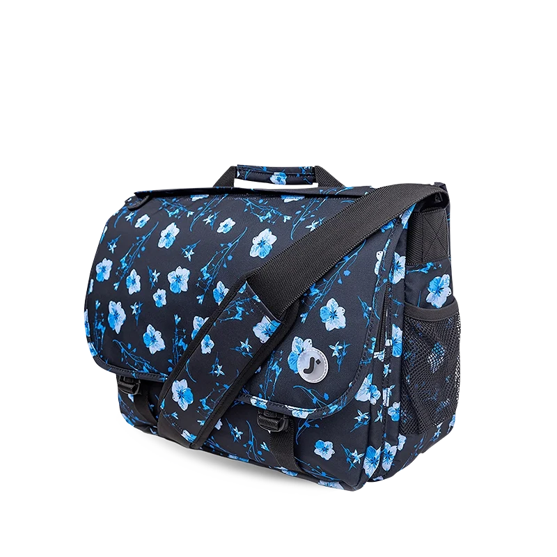 J World Thomas Laptop Messenger Bag in Night Bloom — detail view # color_Night Bloom