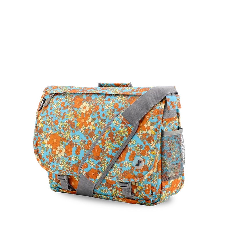 J World Thomas Laptop Messenger Bag in Retro Bloom — angle view 2 # color_Retro Bloom