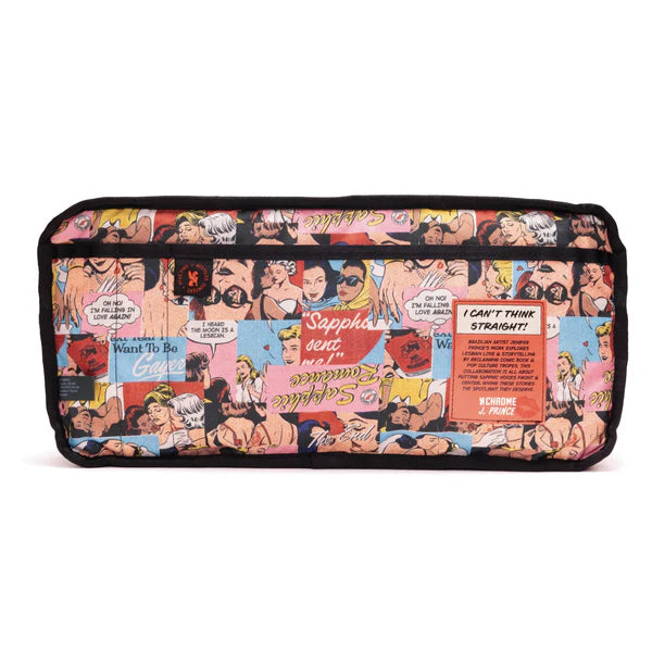 Chrome Industries Kadet 9L sling bag – graphic print colorway, close-up detail