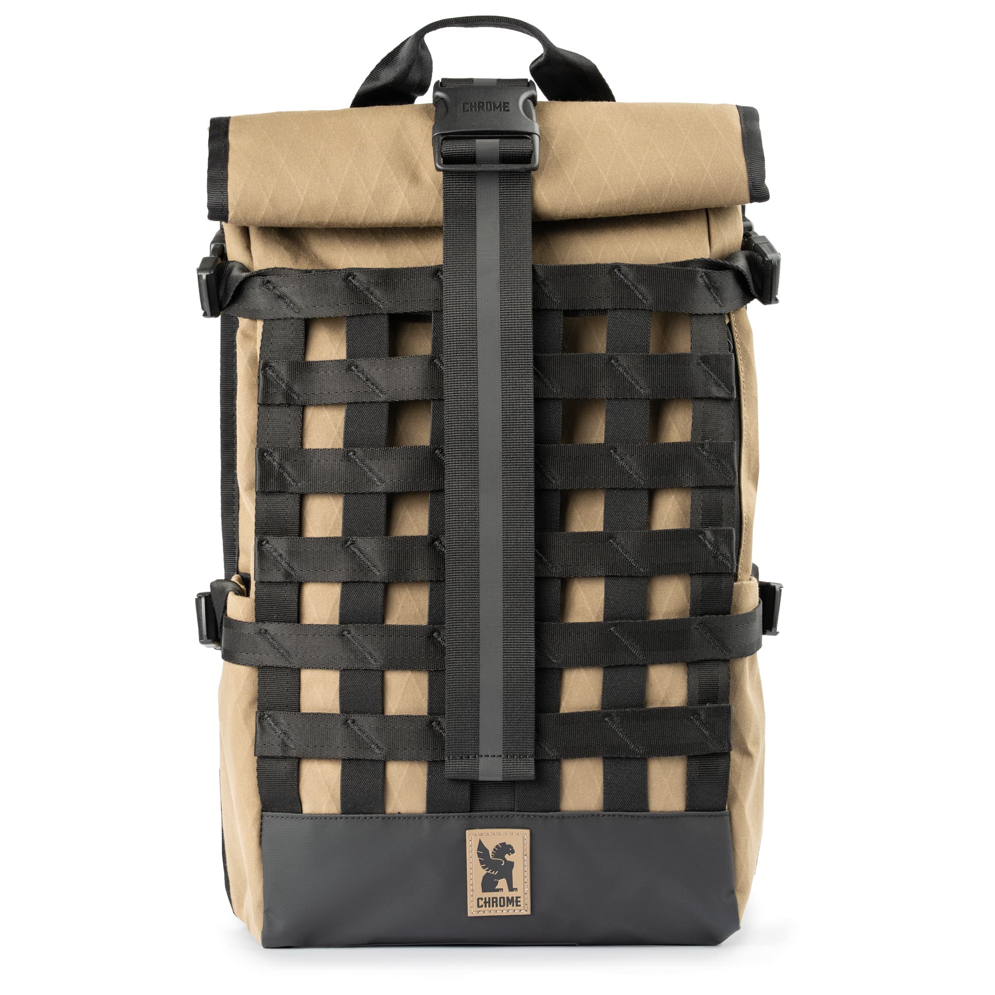Chrome Industries Barrage Pack 22L in Coyote X — front view # color_Coyote X