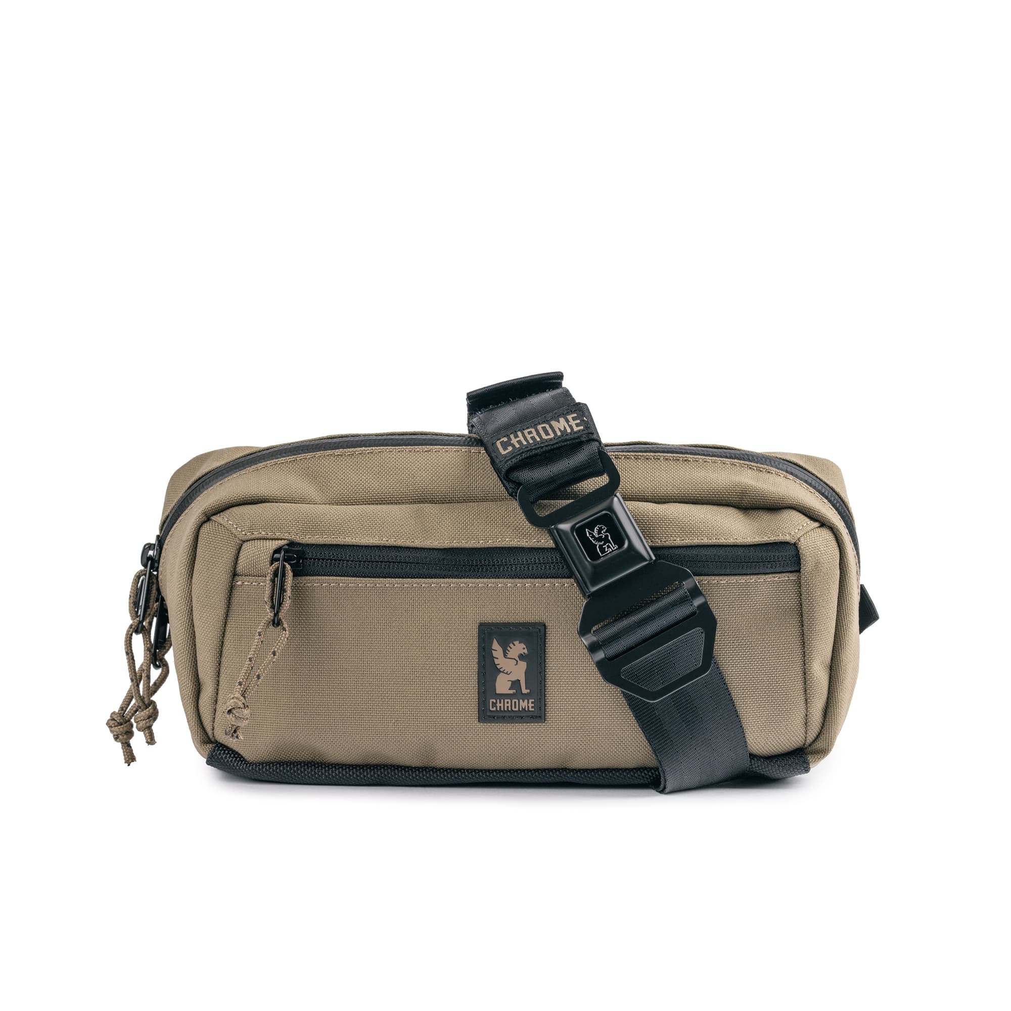 Chrome Industries Micro Kadet Sling Bag 3L in Coyote — front view # color_Coyote