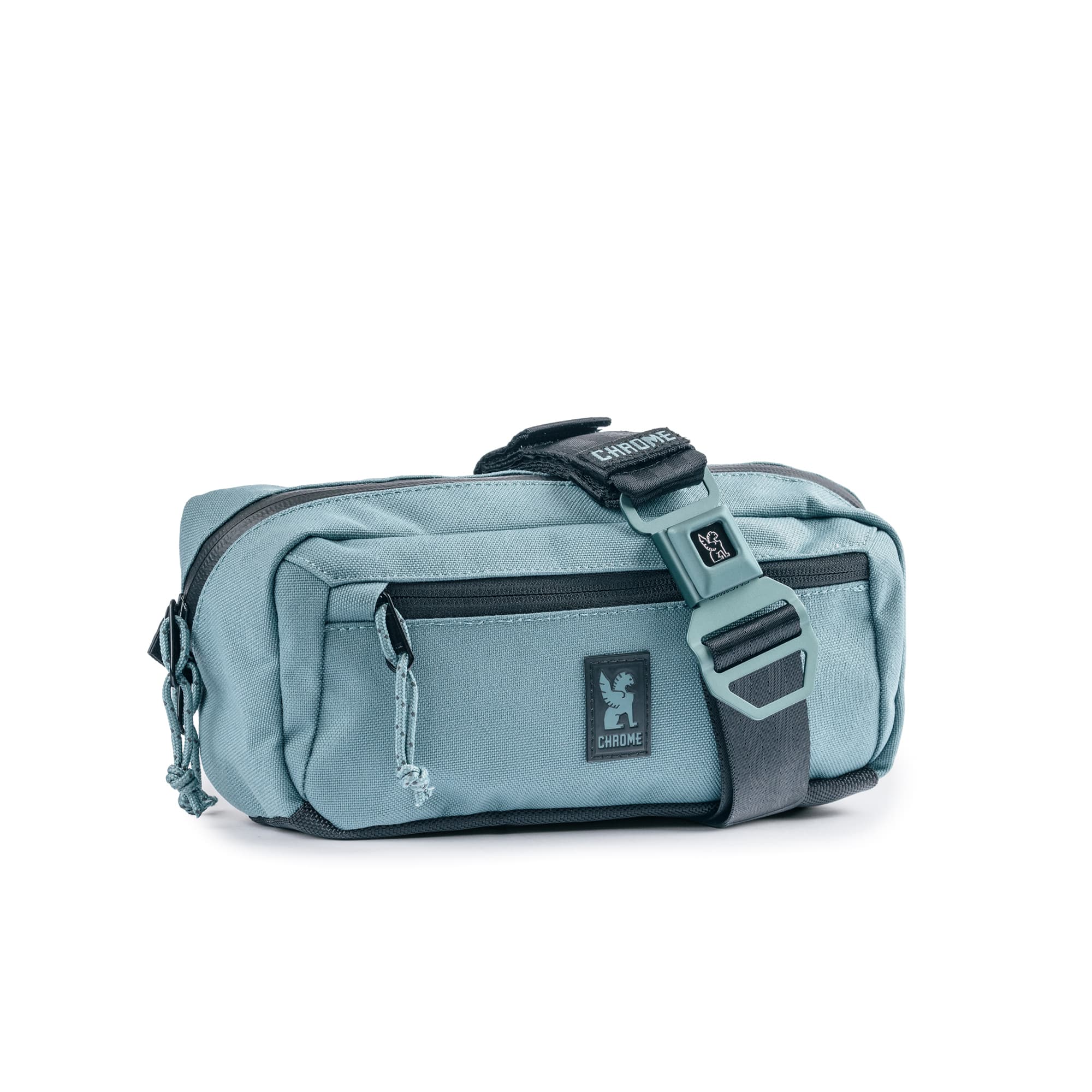 Chrome Industries Micro Kadet Sling Bag 3L in Steel Blue — angle view 2 # color_Steel Blue