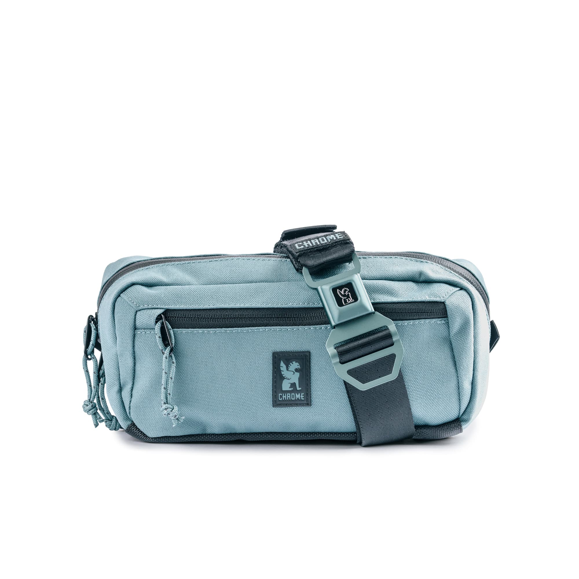 Chrome Industries Micro Kadet Sling Bag 3L in Steel Blue — front view # color_Steel Blue