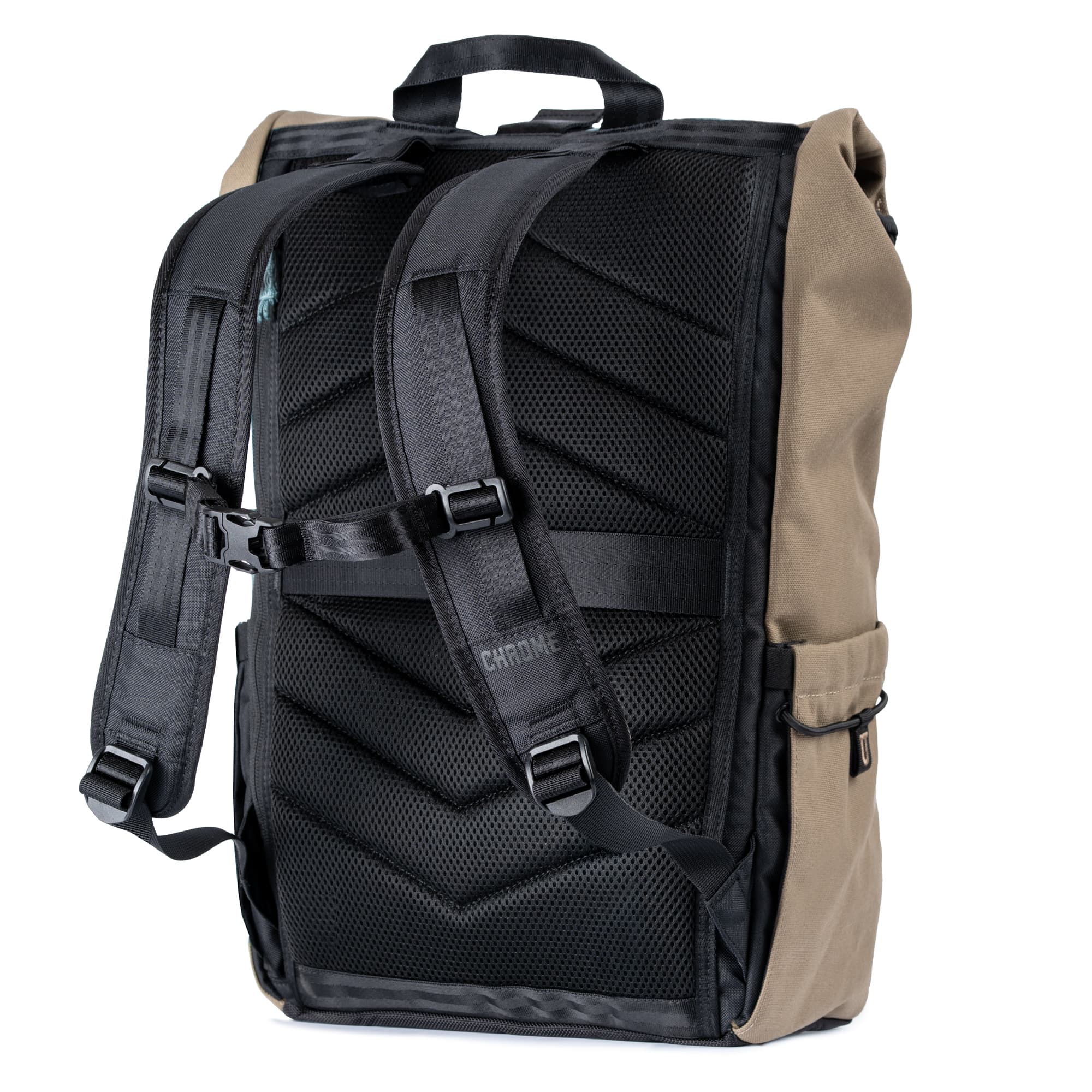 Chrome Industries Initiate Pack 26L in Coyote — back view # color_Coyote