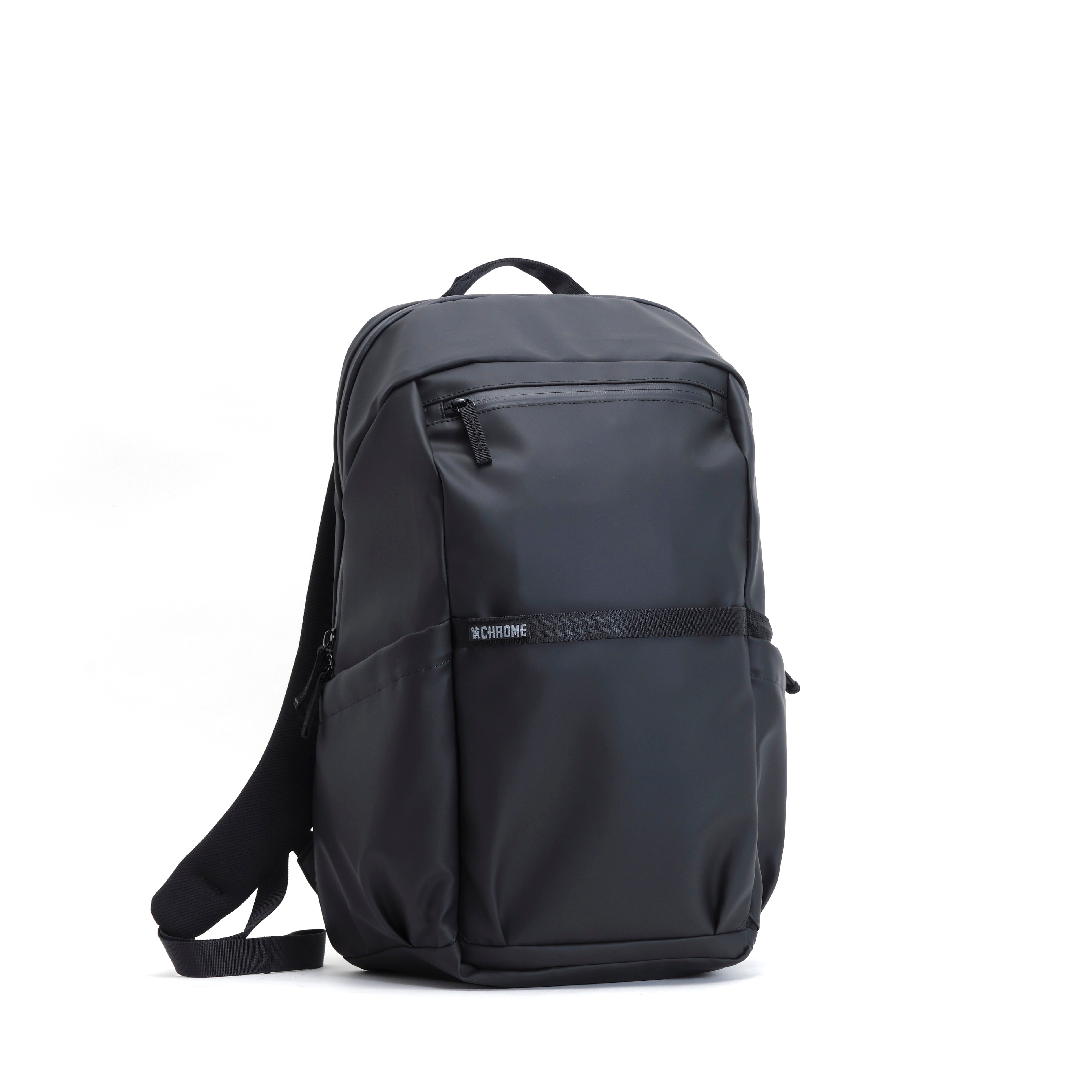 Chrome Industries Grocery Backpack 22L in Matte Black — angle view 2 # color_Matte Black
