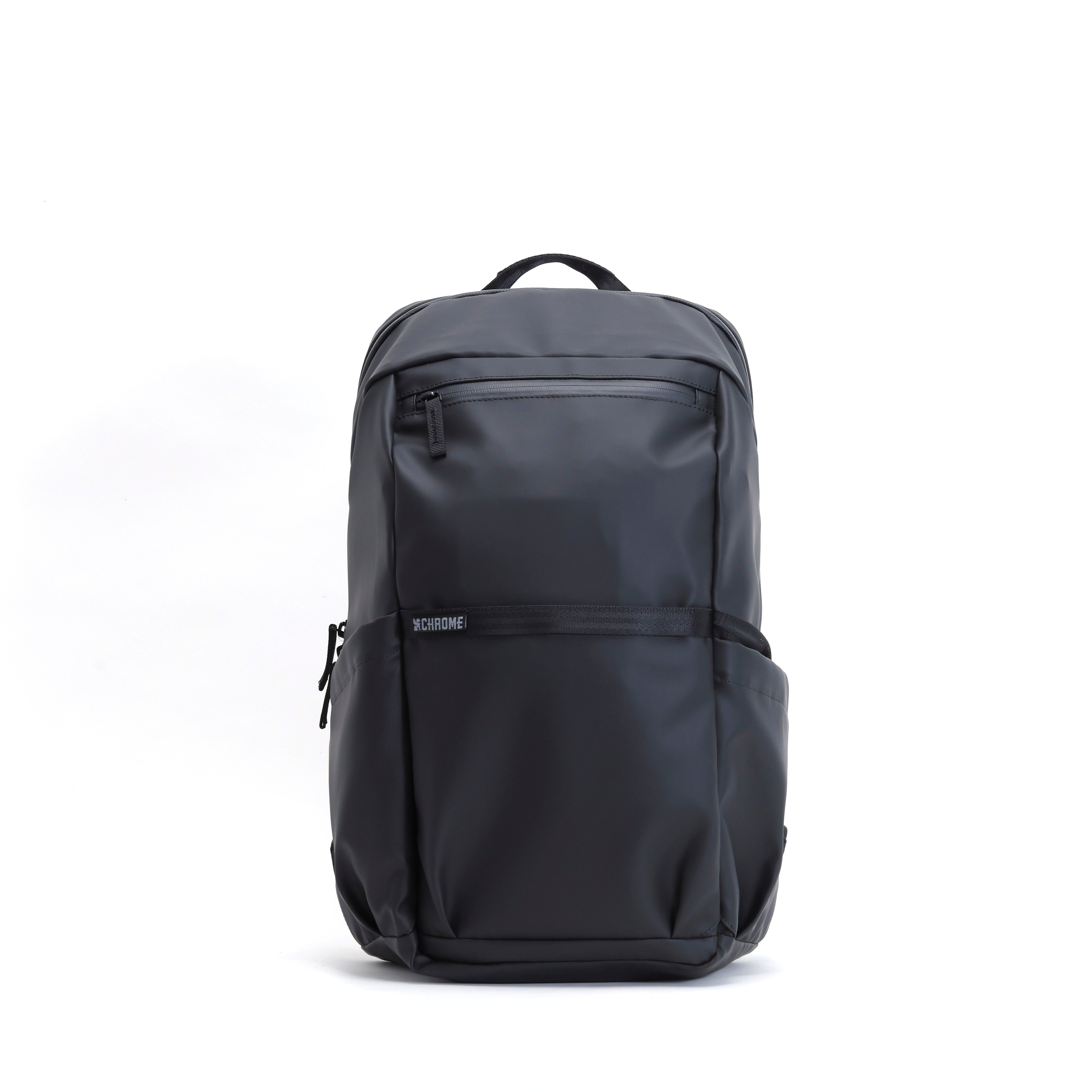 Chrome Industries Grocery Backpack 22L in Matte Black — front view # color_Matte Black