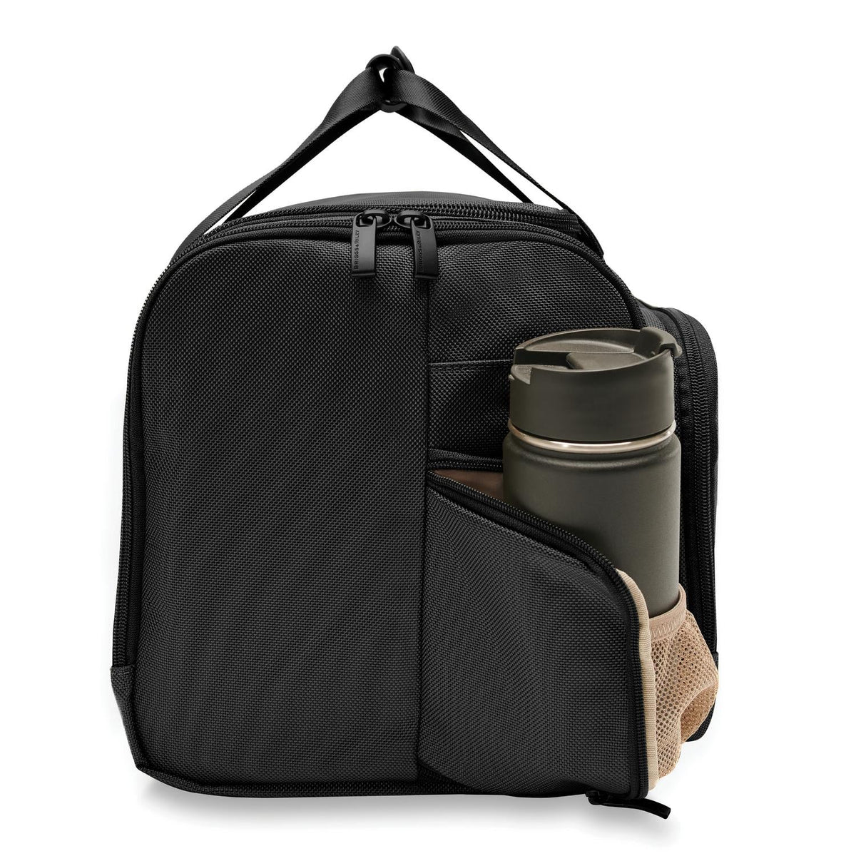 Briggs & Riley Baseline Underseat Duffle in Black — angle view 3