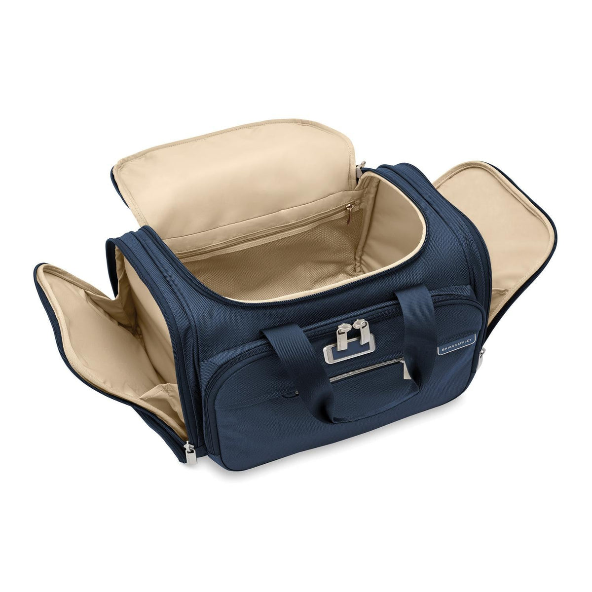 Briggs & Riley Baseline Underseat Duffle in Navy — interior view