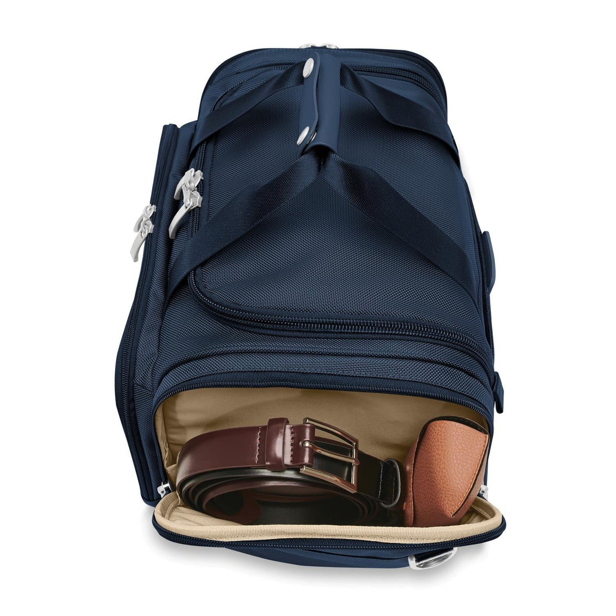 Briggs & Riley Baseline Underseat Duffle in Navy — detail view 3