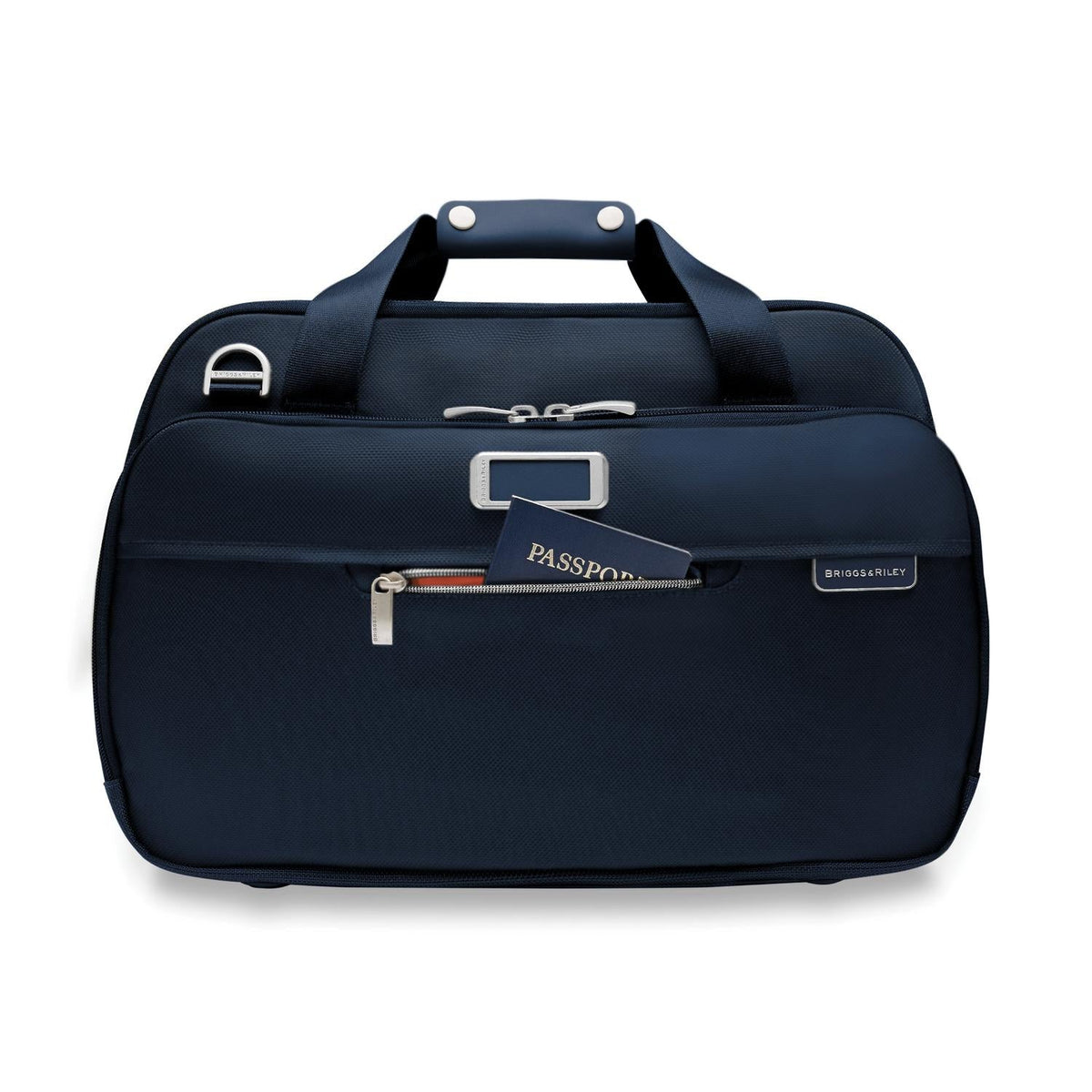 Briggs & Riley Baseline Expandable Cabin Bag in Navy — detail view 5