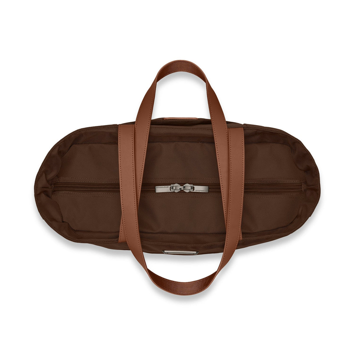 Briggs & Riley Baseline Traveler Tote in Chocolate — detail view 2