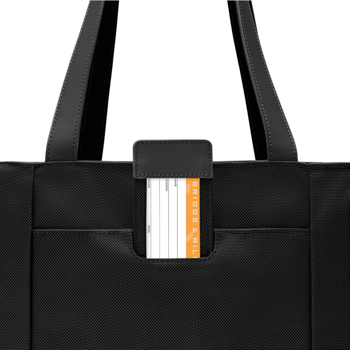 Briggs & Riley Baseline Traveler Tote in Black — detail view