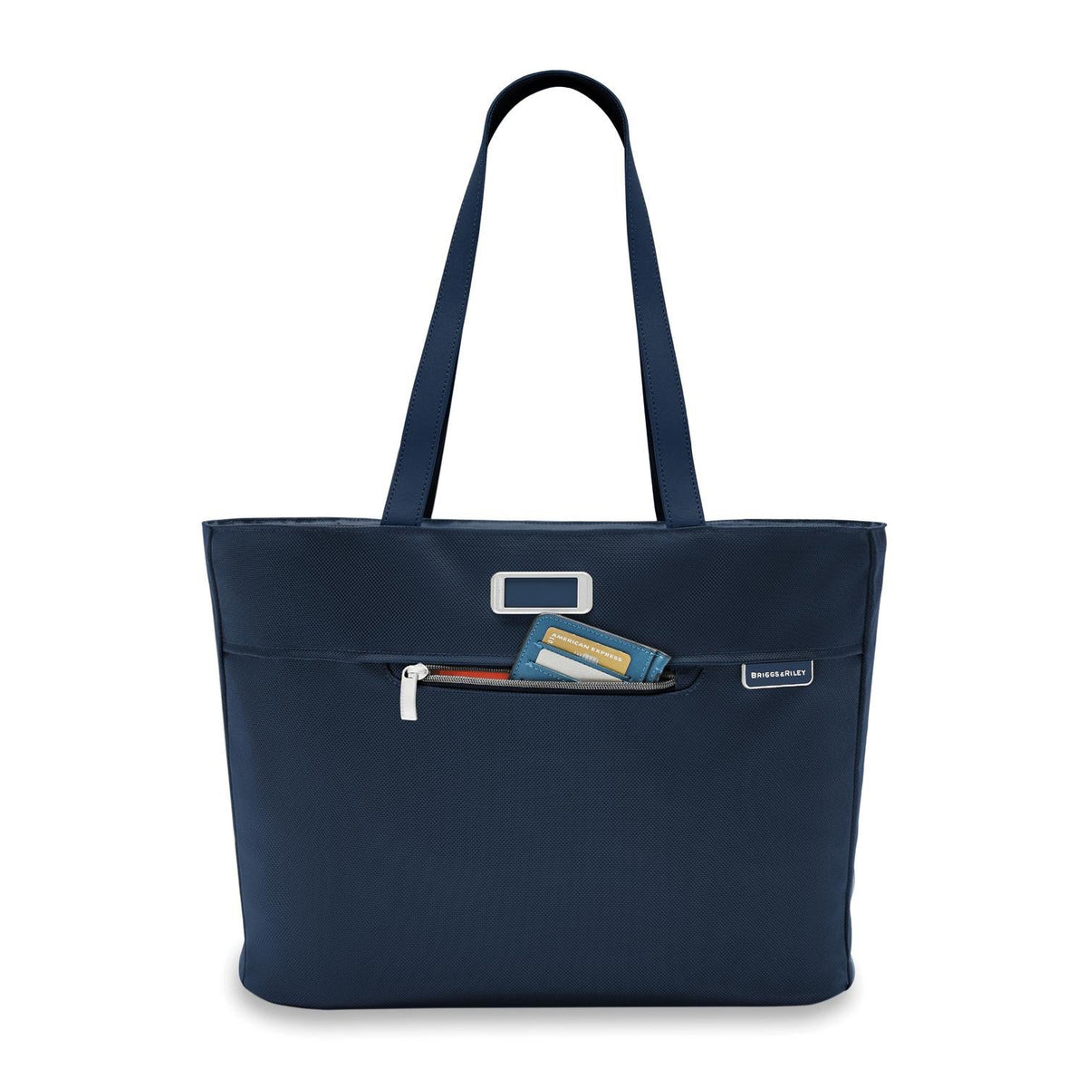 Briggs & Riley Baseline Traveler Tote in Navy — detail view 5