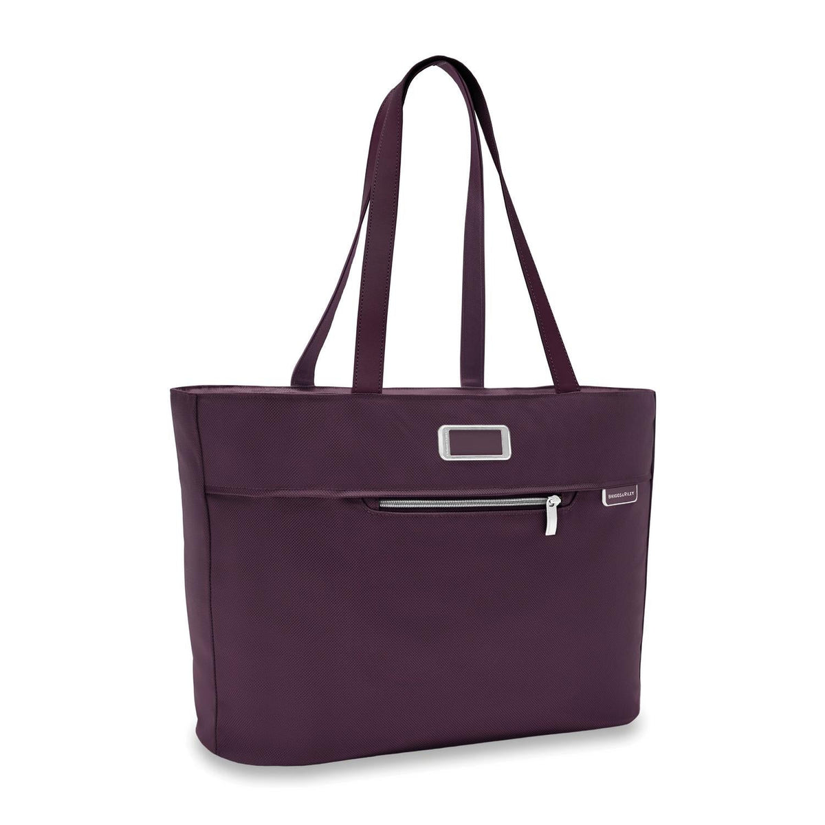 Briggs & Riley Baseline Traveler Tote in Plum — angle view 2