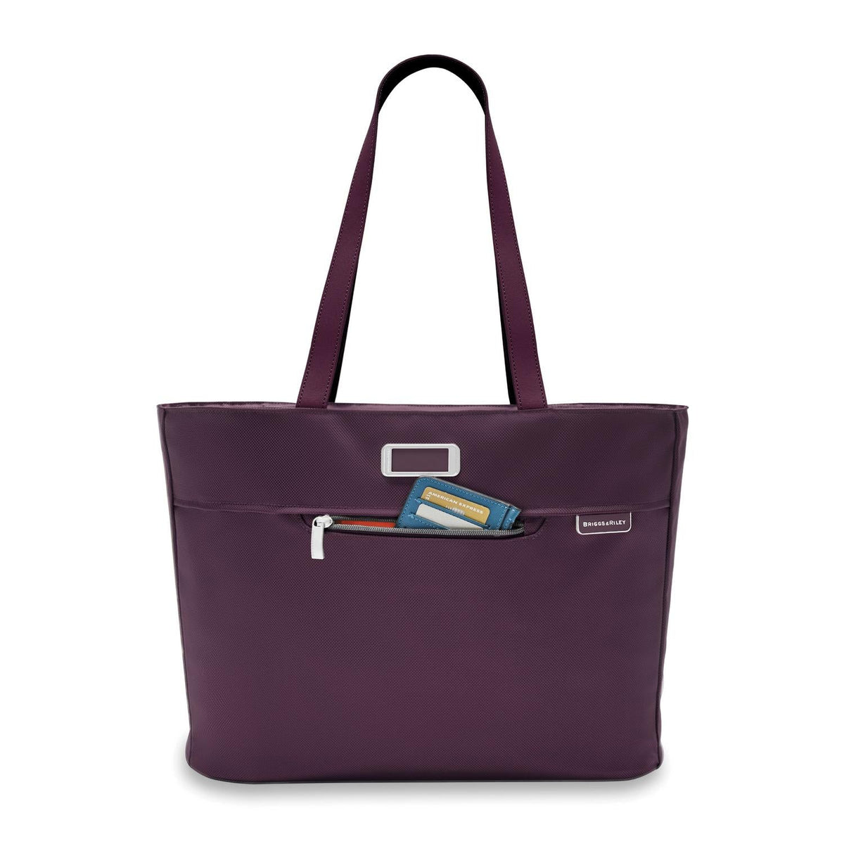 Briggs & Riley Baseline Traveler Tote in Plum — detail view 5