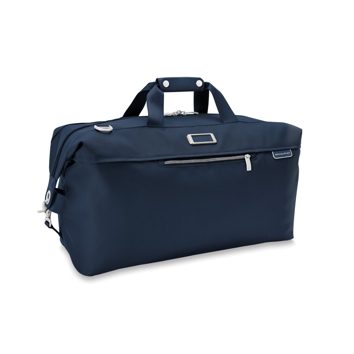 Briggs & Riley Baseline Weekender Duffle in Navy — angle view