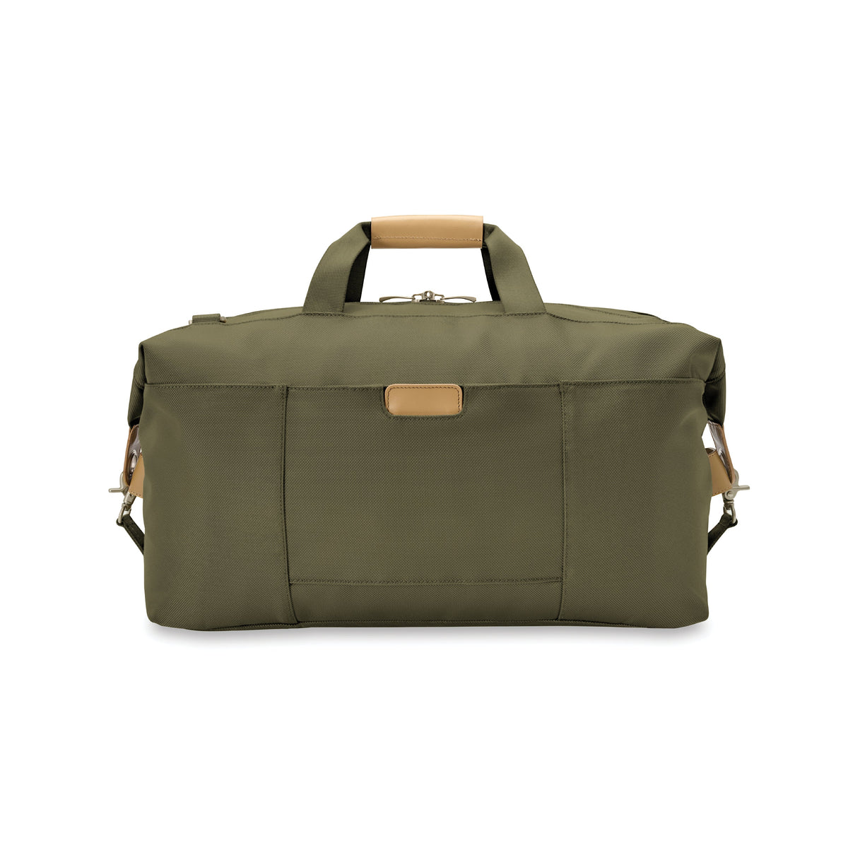 Briggs & Riley Baseline Weekender Duffle in Olive — back view