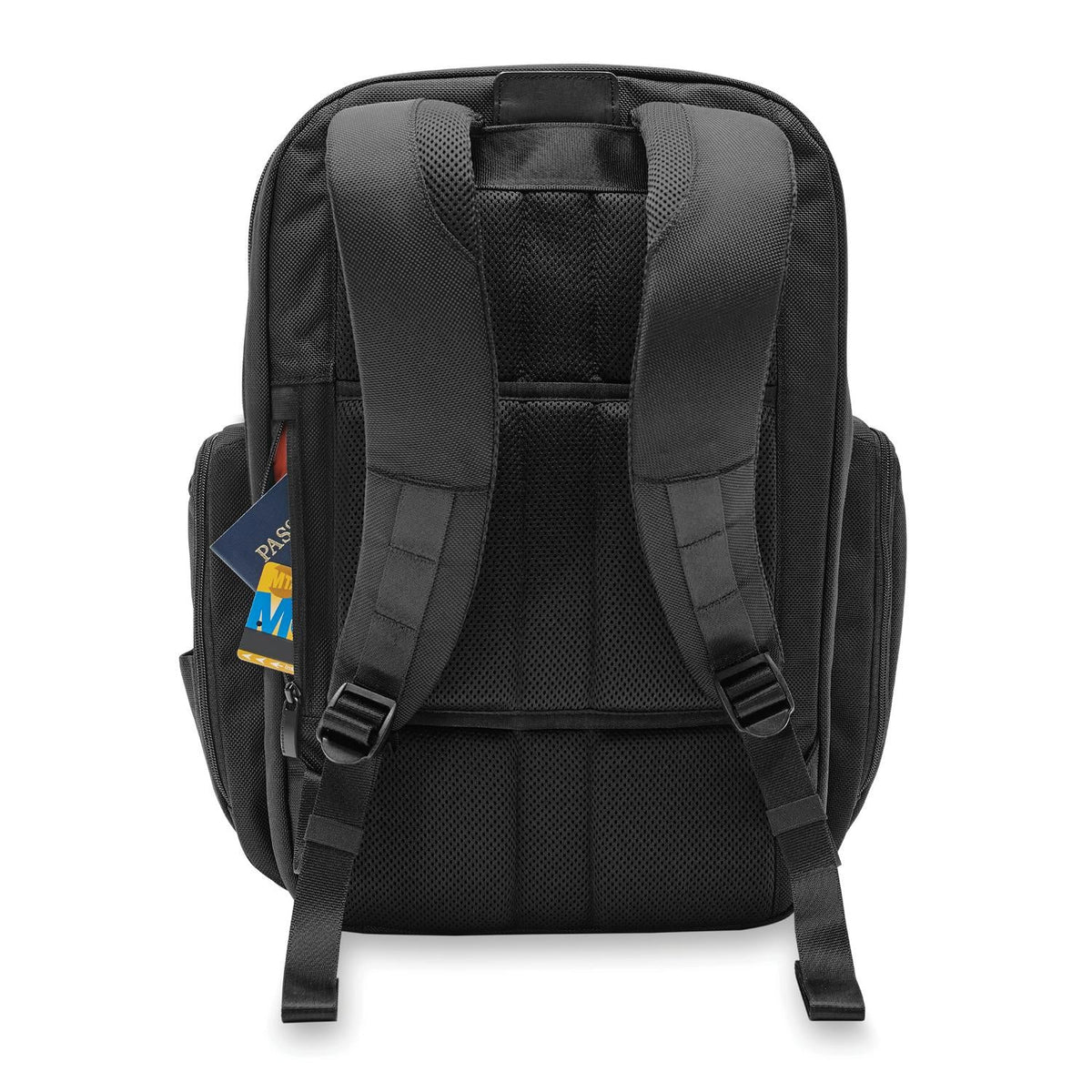 Briggs & Riley Baseline Traveler Backpack in Black — back view 3