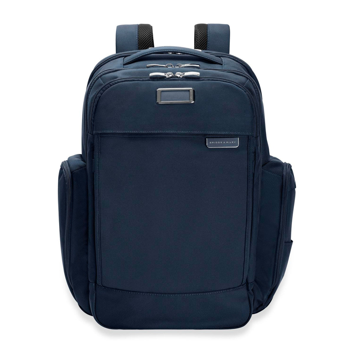 Briggs & Riley Baseline Traveler Backpack in Navy — front view