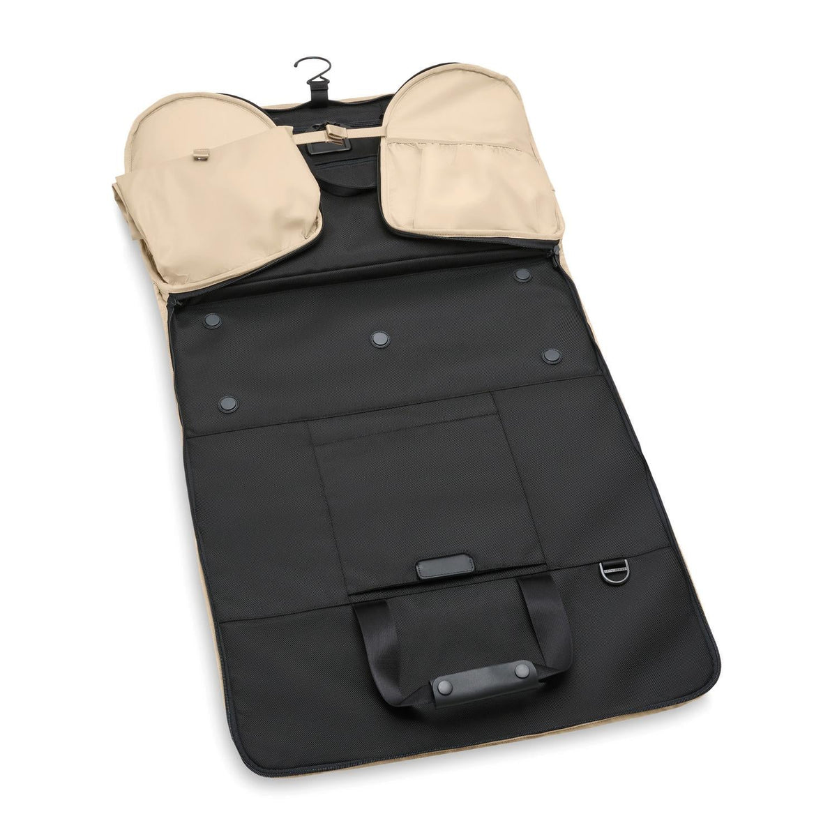 Briggs & Riley Baseline Garment Duffle in Black — detail view 5