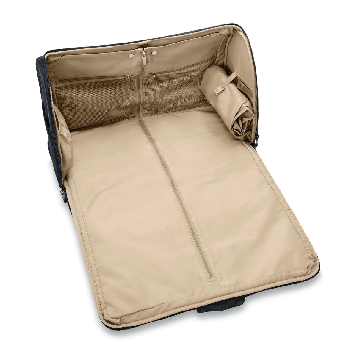 Briggs & Riley Baseline Garment Duffle in Black — interior view 5