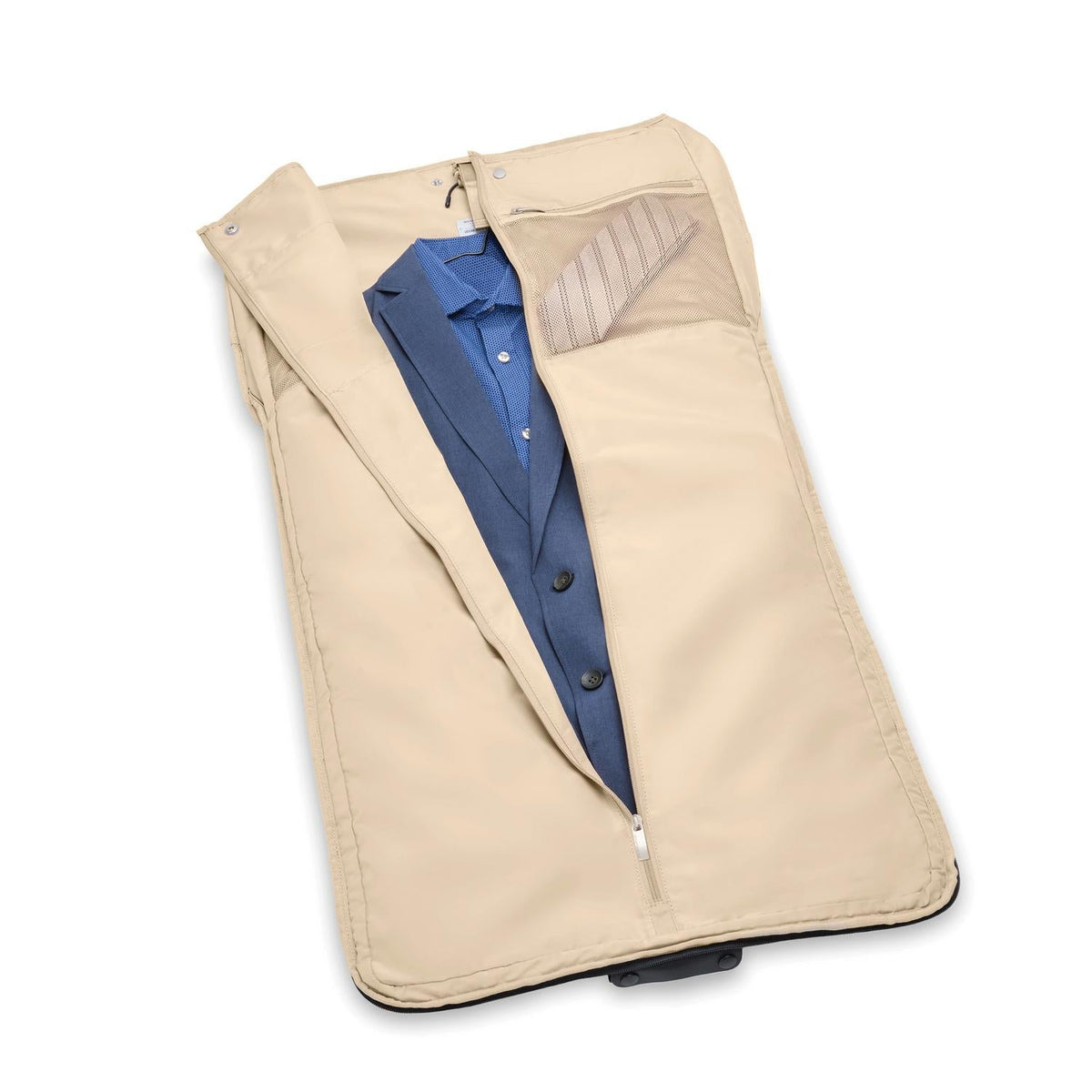 Briggs & Riley Baseline Garment Duffle in Black — interior view 4