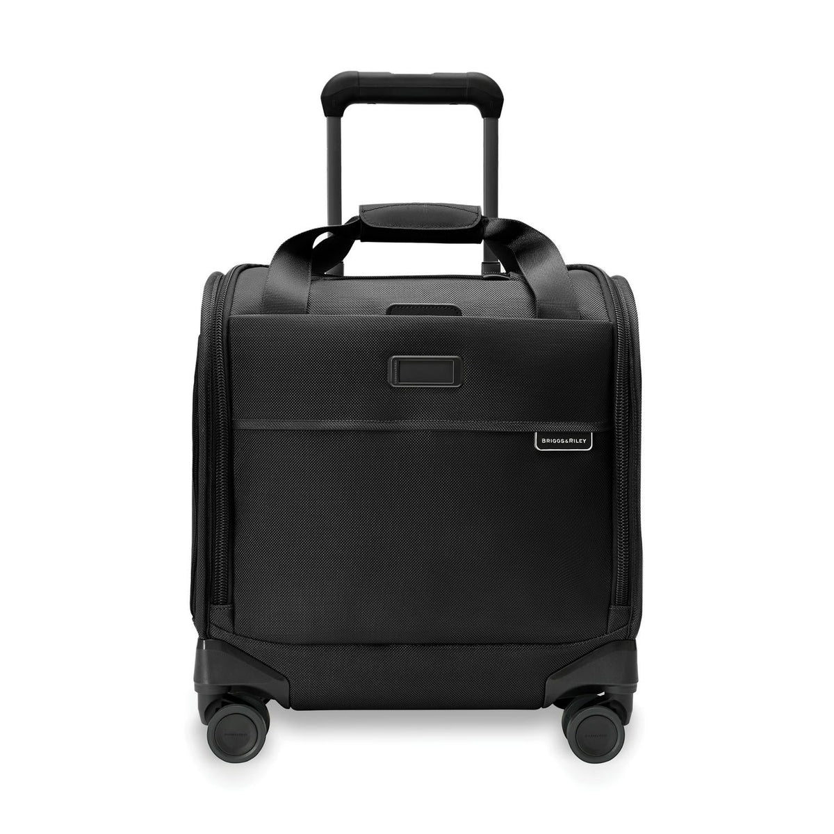 Briggs & Riley Baseline Cabin Spinner in Black — front view # color_Black
