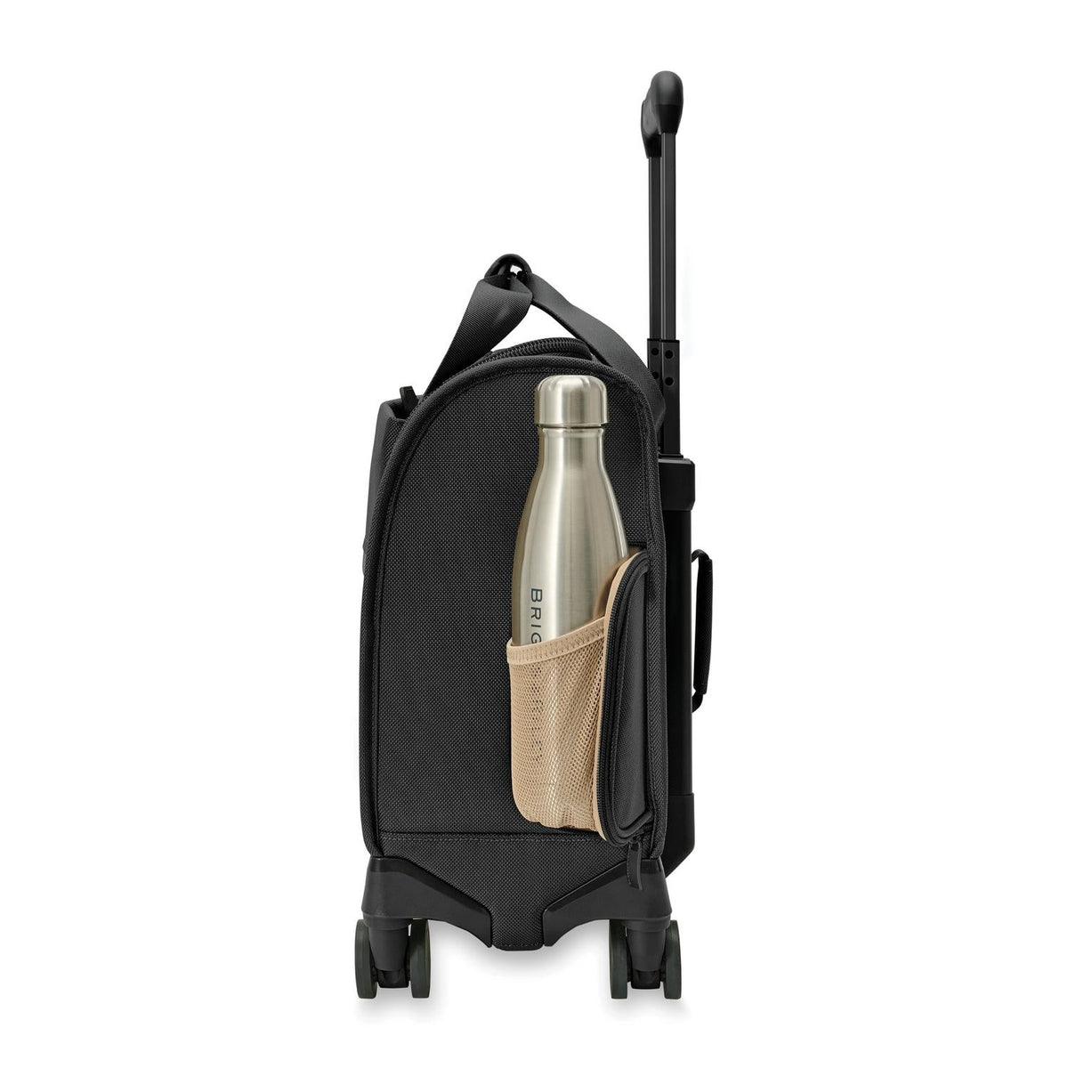 Briggs & Riley Baseline Cabin Spinner in Black — angle view 4