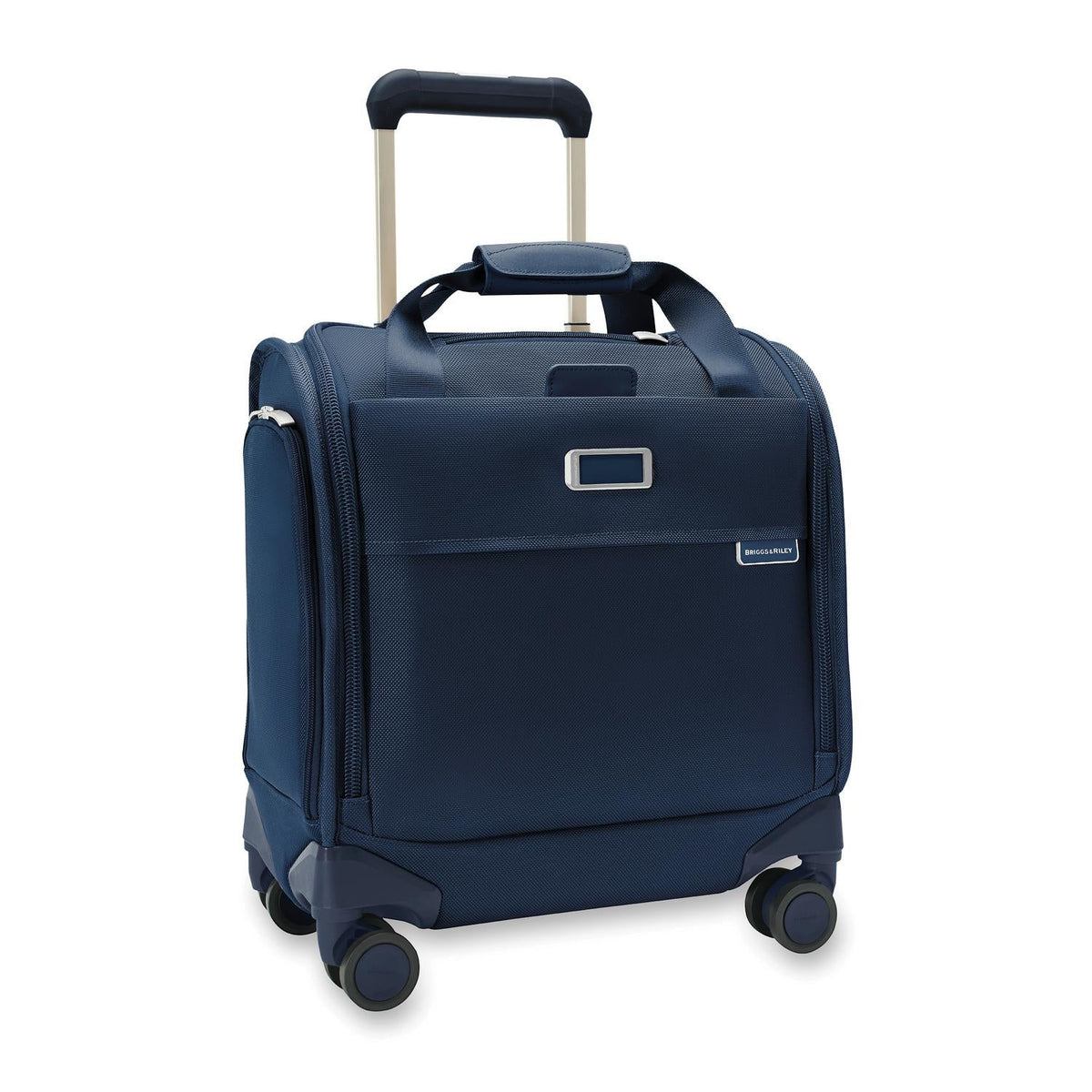 Briggs & Riley Baseline Cabin Spinner in Navy — angle view 2