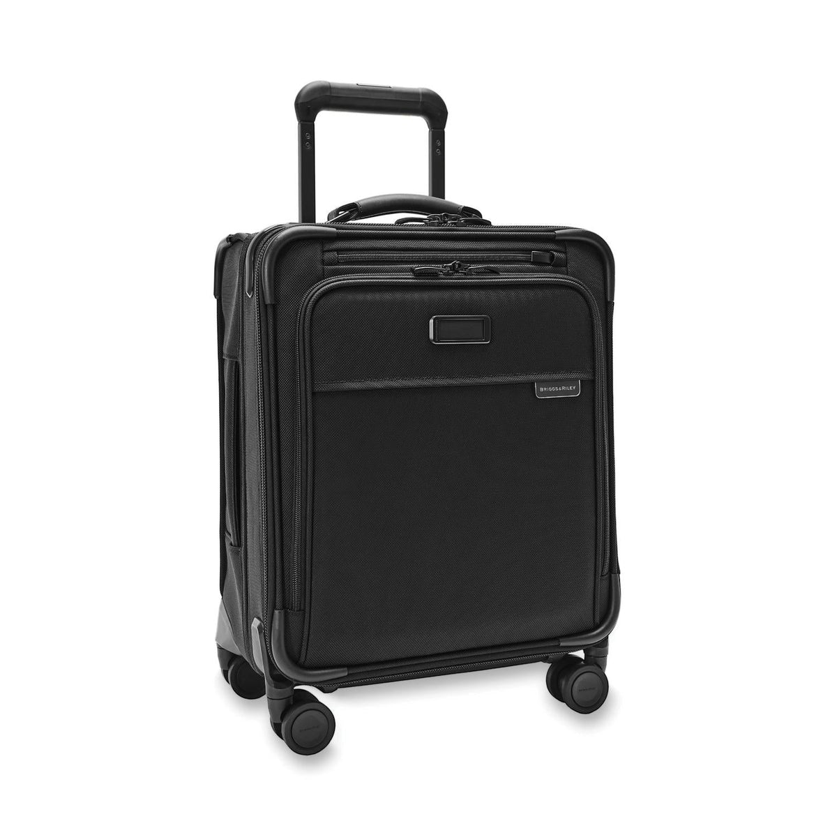 Briggs & Riley Baseline Compact 19" Carry-On Expandable Spinner in Black — angle view 2