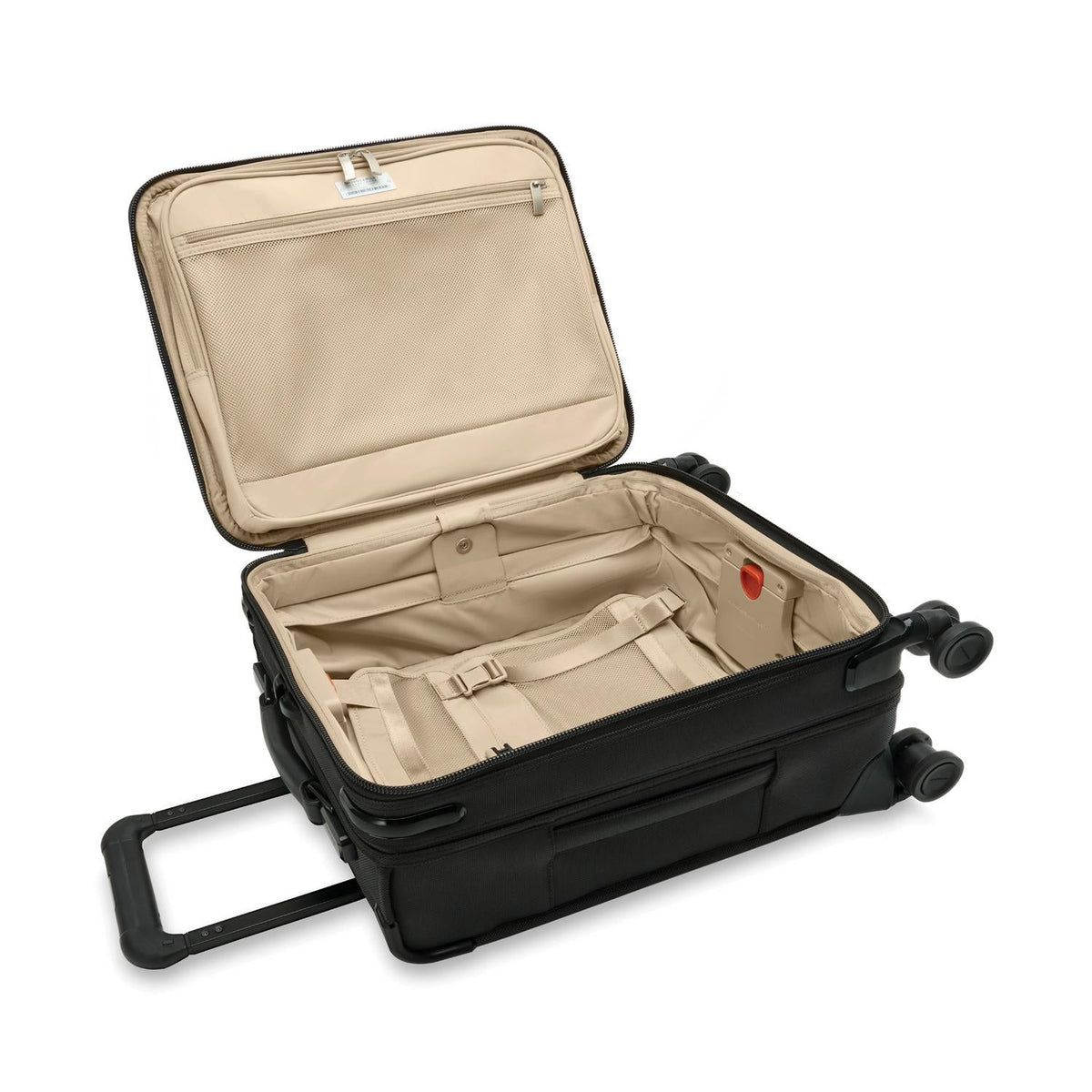 Briggs & Riley Baseline Compact 19" Carry-On Expandable Spinner in Black — interior view 2