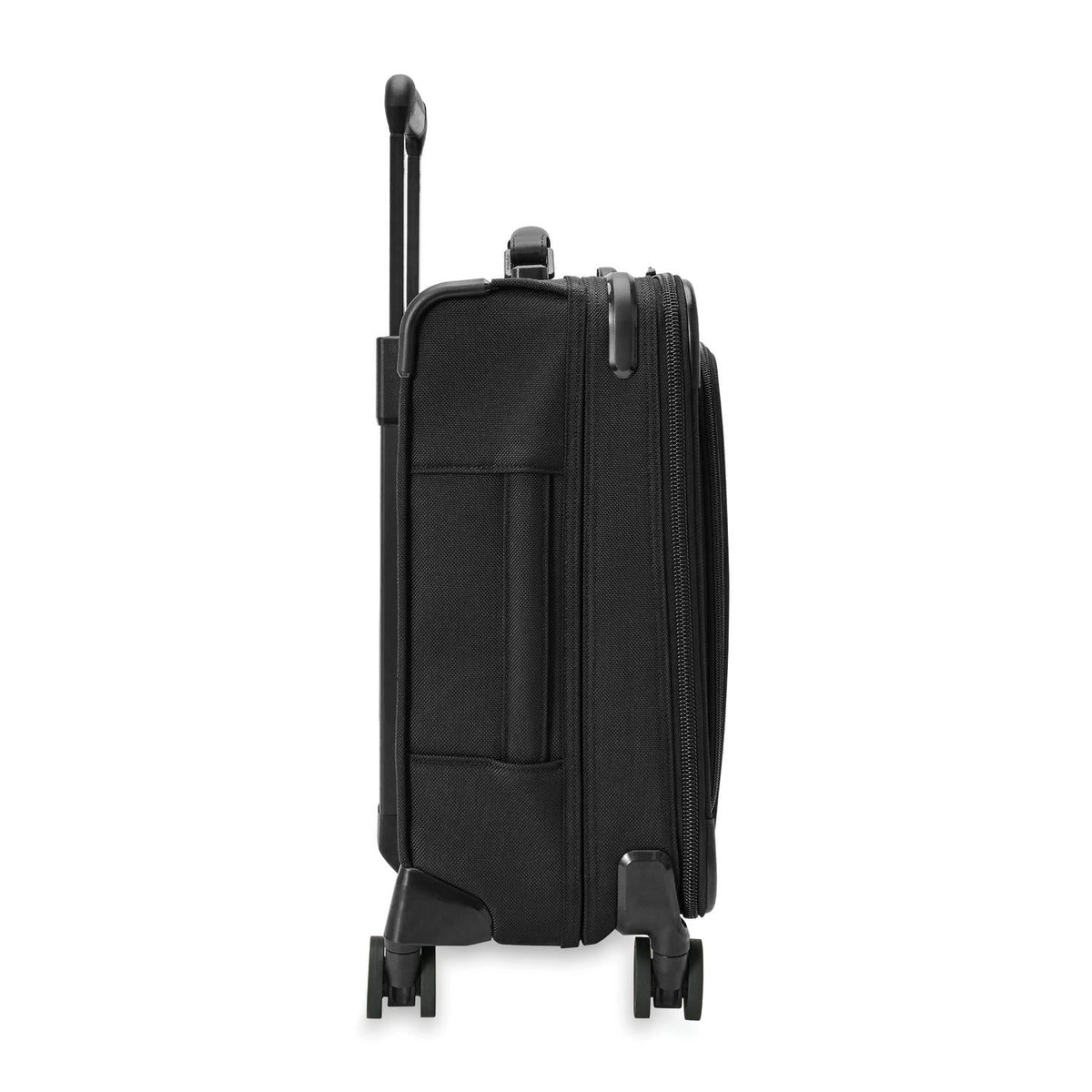 Briggs & Riley Baseline Compact 19" Carry-On Expandable Spinner in Black — angle view 3