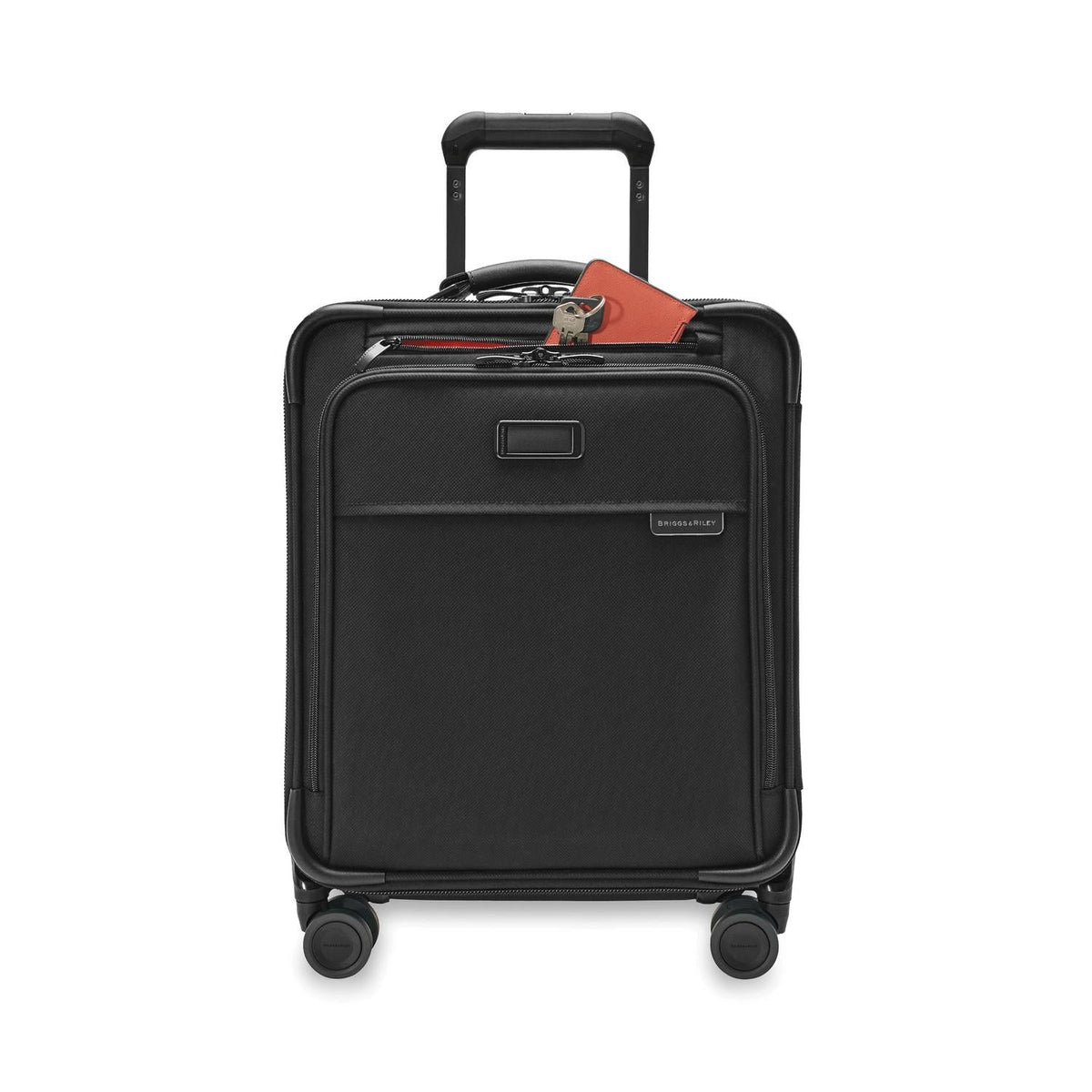 Briggs & Riley Baseline Compact 19" Carry-On Expandable Spinner in Black — detail view 3