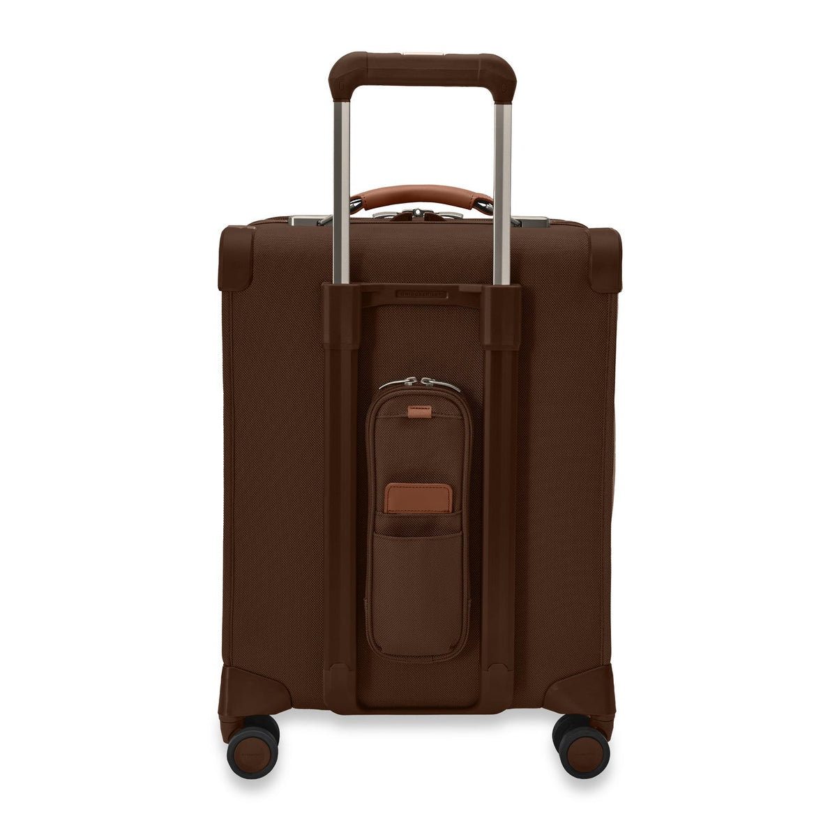 Briggs & Riley Baseline Global 21" Carry-On Expandable Spinner in Chocolate — back view