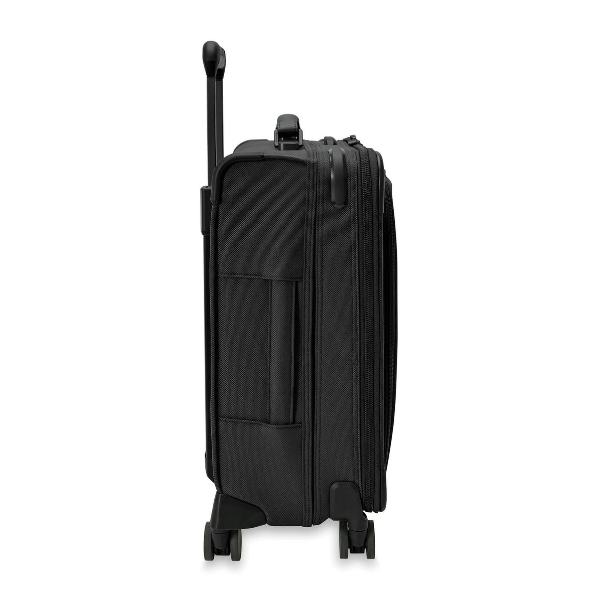 Briggs & Riley Baseline Global 21" Carry-On Expandable Spinner in Black — angle view 3