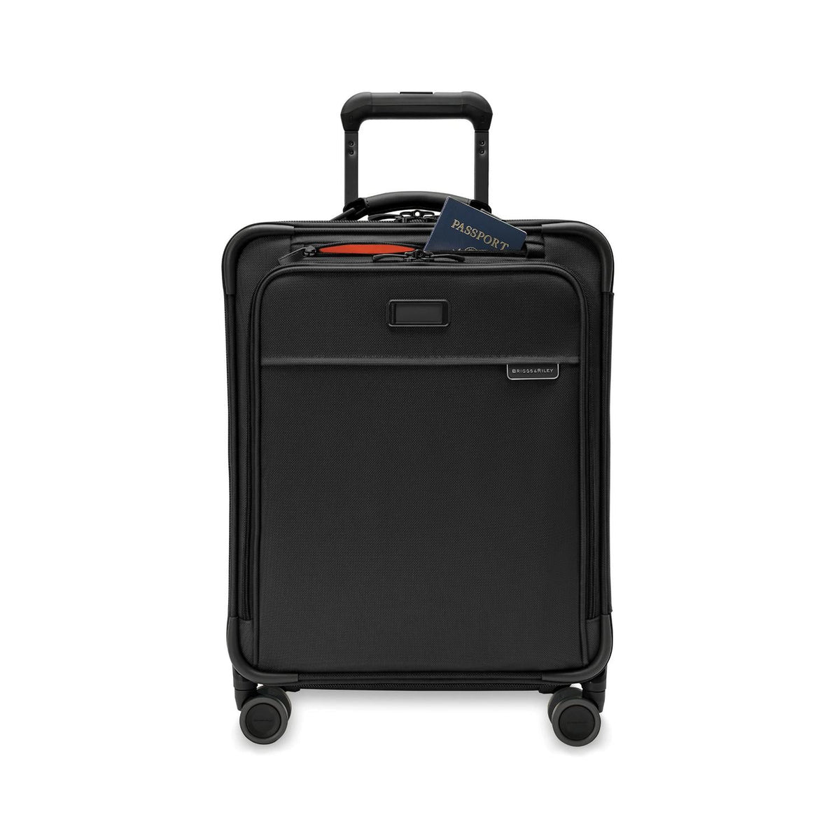 Briggs & Riley Baseline Global 21" Carry-On Expandable Spinner in Black — detail view