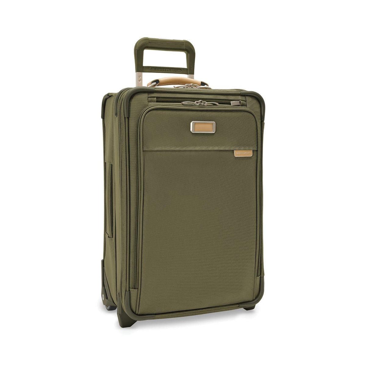 Briggs & Riley Baseline Essential 22" 2-Wheel Expandable Carry-On in Olive — angle view 2