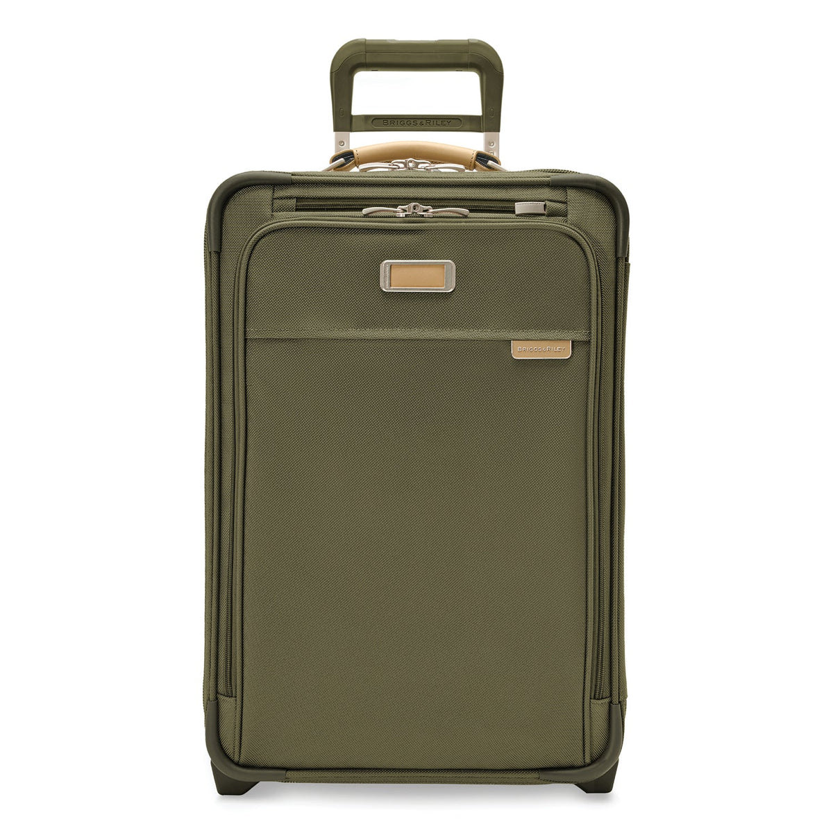 Briggs & Riley Baseline Essential 22" 2-Wheel Expandable Carry-On in Olive — front view