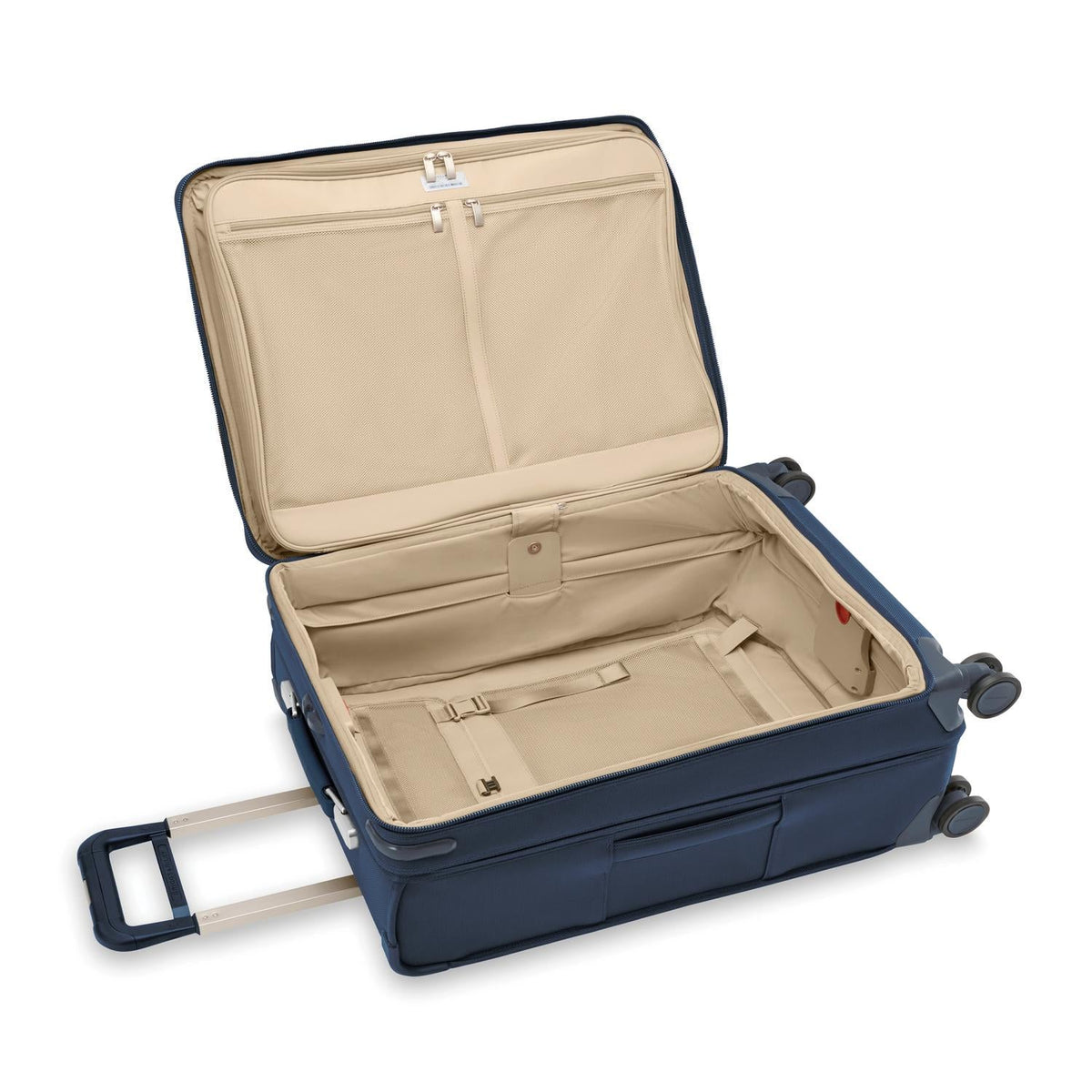 Briggs & Riley Baseline Medium Expandable Spinner in Navy — interior view 4