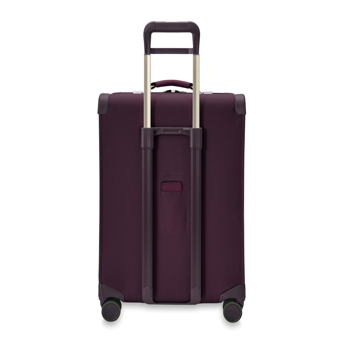 Briggs & Riley Baseline Medium Expandable Spinner in Plum — back view
