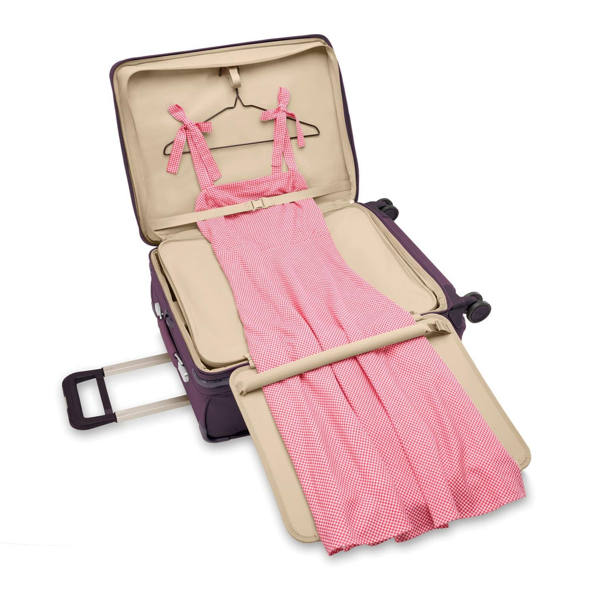 Briggs & Riley Baseline Medium Expandable Spinner in Plum — interior view 2