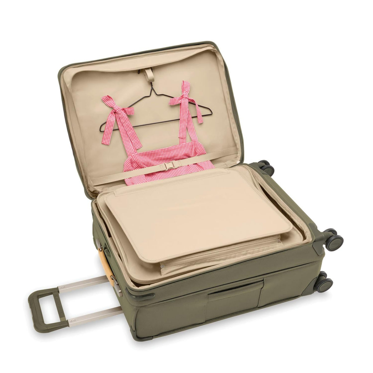 Briggs & Riley Baseline Medium Expandable Spinner in Olive — interior view 2