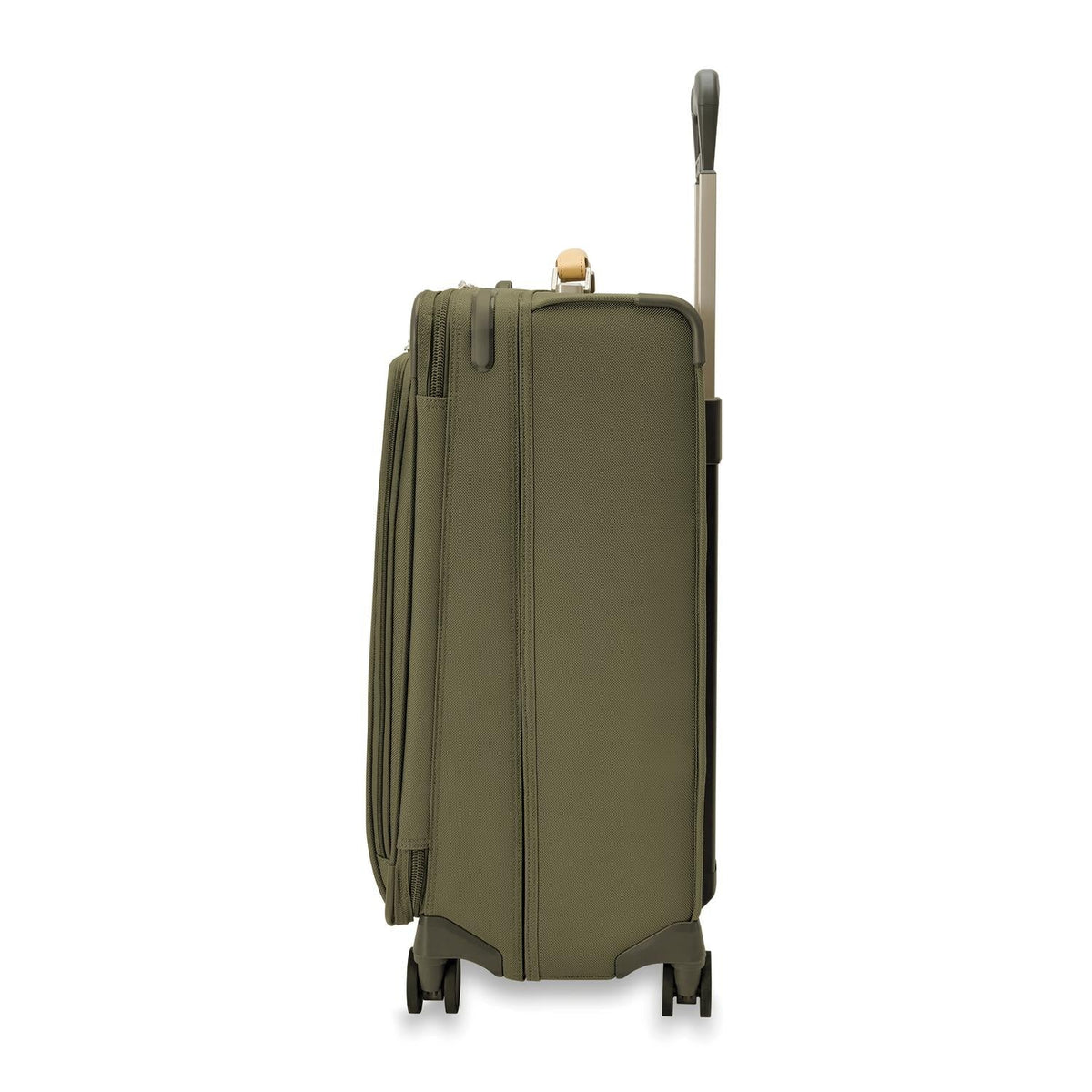Briggs & Riley Baseline Medium Expandable Spinner in Olive — angle view 4