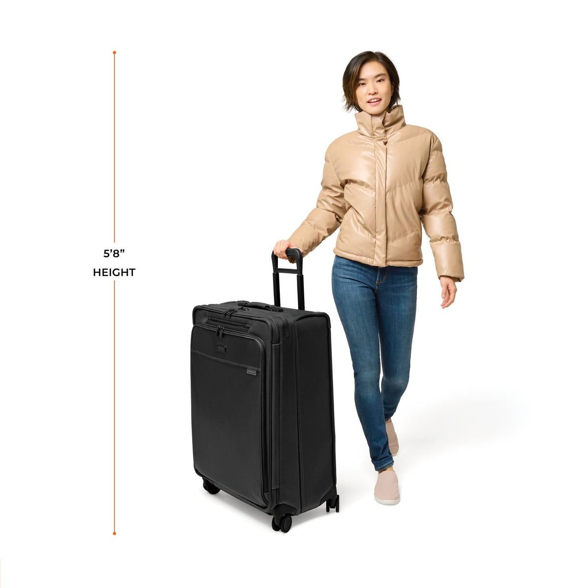 Briggs & Riley Baseline Large Expandable Spinner in Black — lifestyle 2