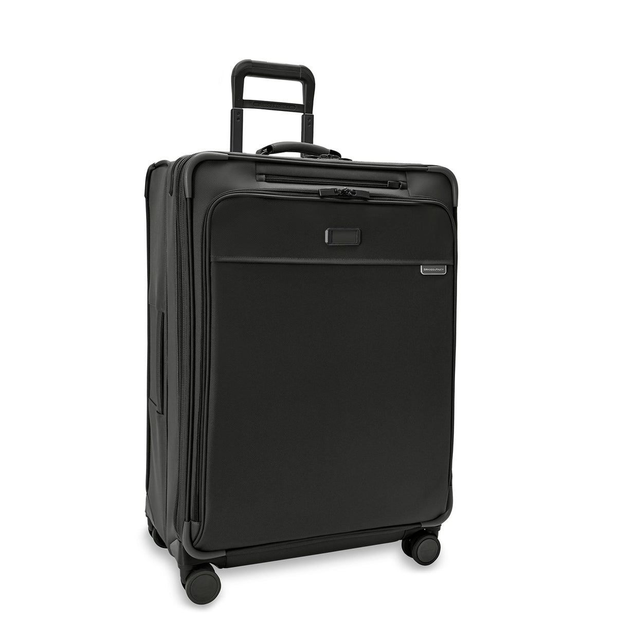 Briggs & Riley Baseline Large Expandable Spinner in Black — angle view 2 # color_Black