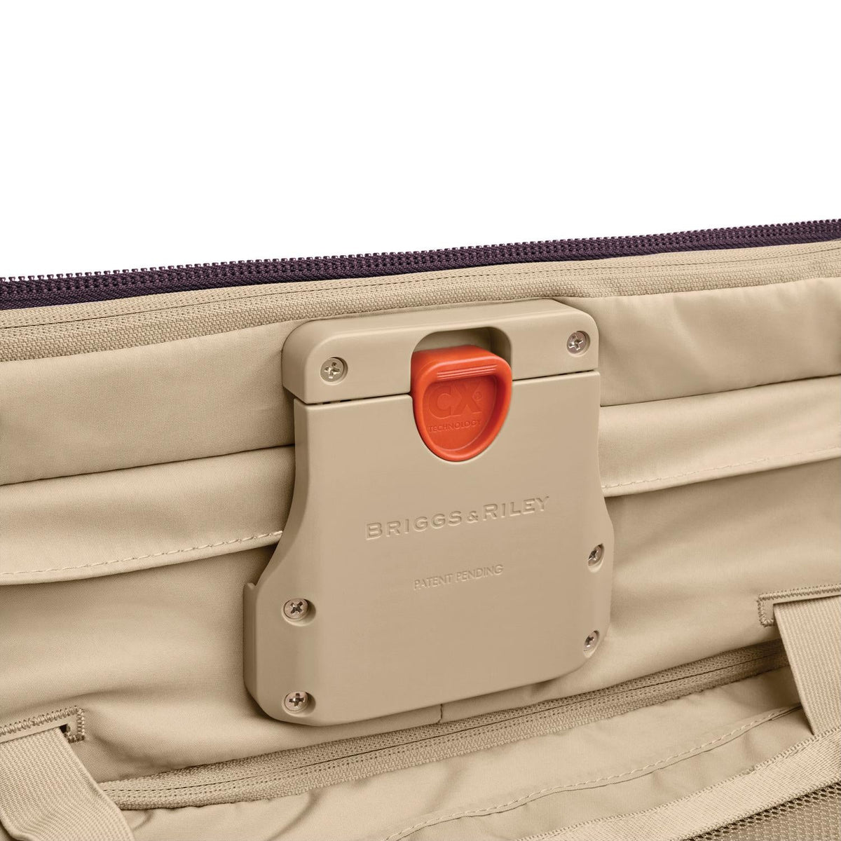 Briggs & Riley Baseline Large Expandable Spinner in Plum — detail view 9