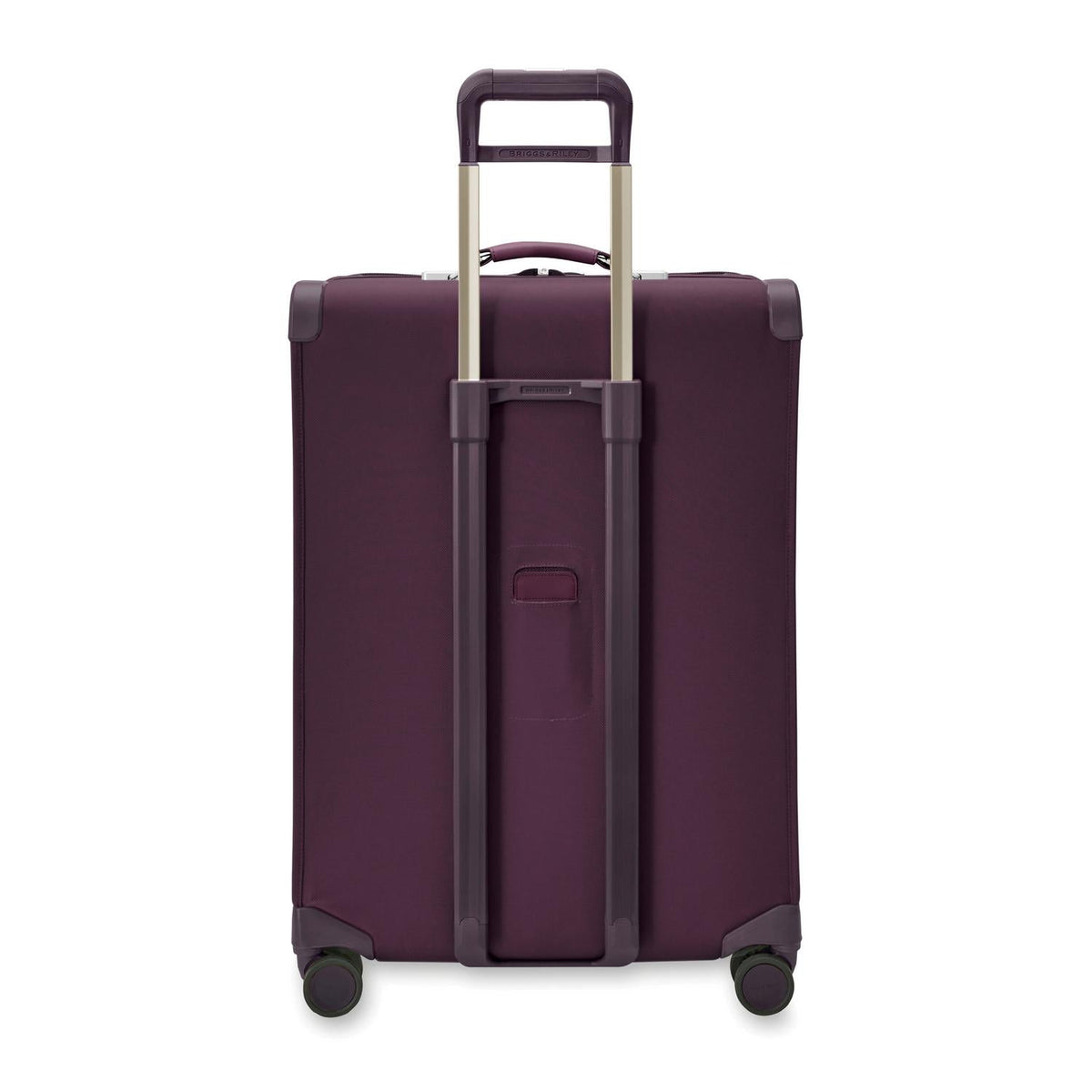 Briggs & Riley Baseline Large Expandable Spinner in Plum — back view