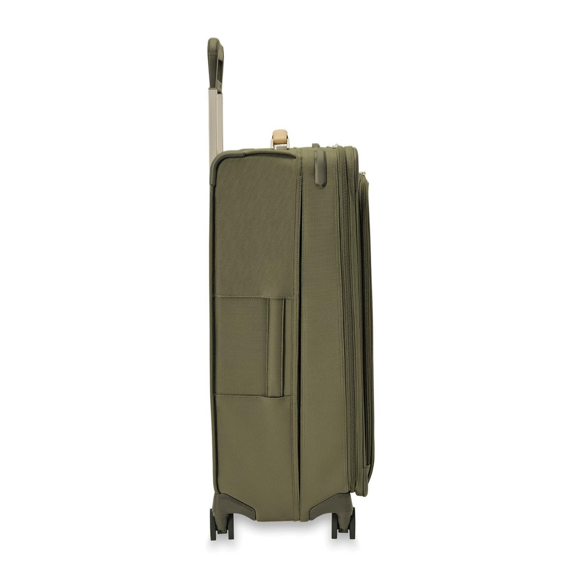 Briggs & Riley Baseline Large Expandable Spinner in Olive — angle view 3