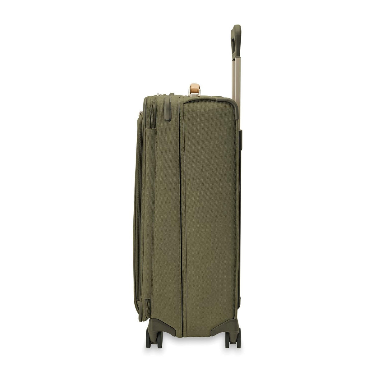 Briggs & Riley Baseline Large Expandable Spinner in Olive — angle view 4