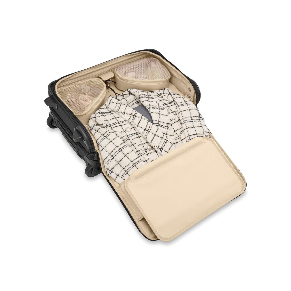 Briggs & Riley Baseline 22" Carry-On 2-Wheel Garment Bag in Black — interior view 3